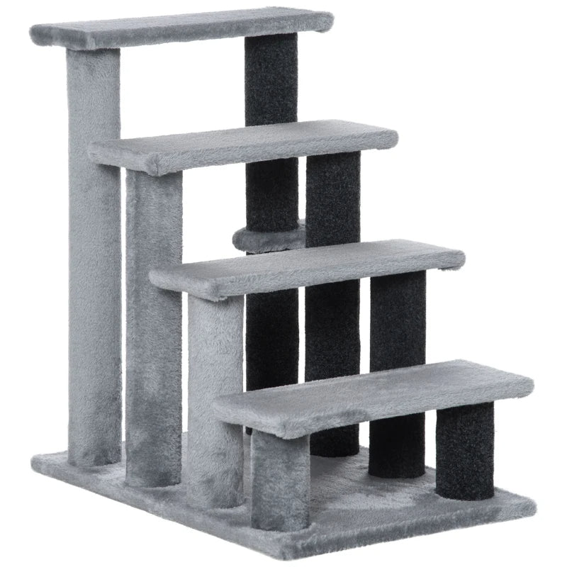 Cat Tree, Cat Tower Cat Stair Steps With Scratching Post, Hanging Play Ball For High Bed, Sofa, Indoor Outdoor