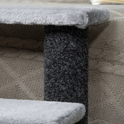 Cat Tree, Cat Tower Cat Stair Steps With Scratching Post, Hanging Play Ball For High Bed, Sofa, Indoor Outdoor
