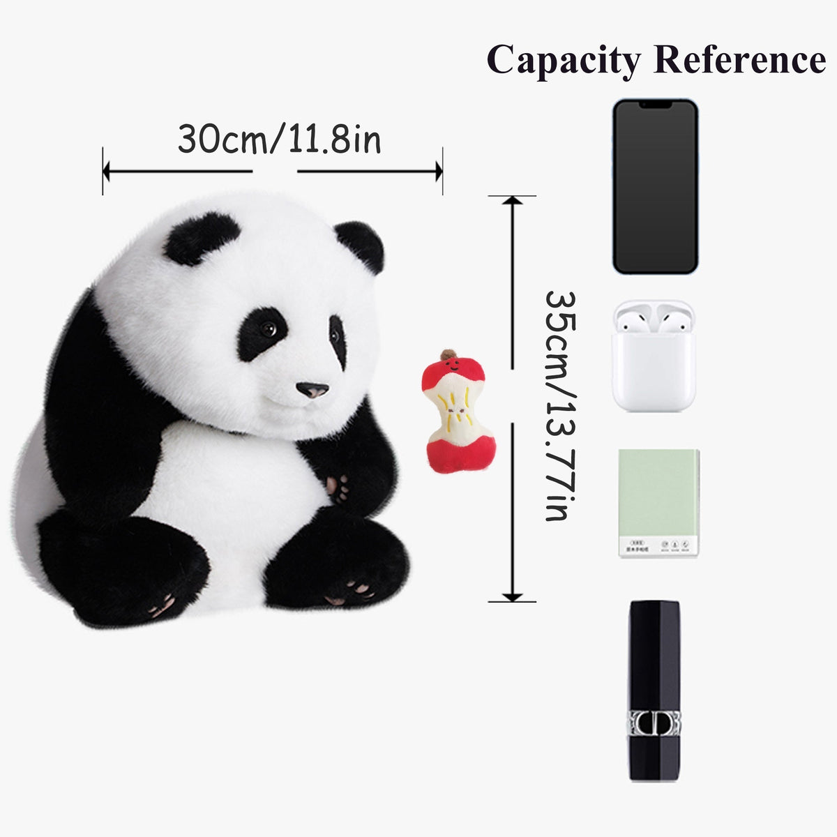 Hehua Panda Backpack – Handmade Collectible for Fans