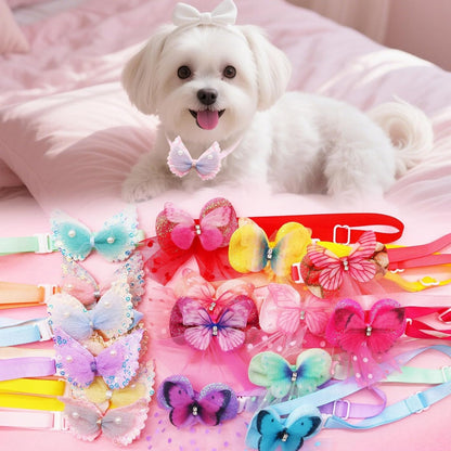 20Pcs Cute Dog Collar Grooming Accessory For Small Breed Puppies Cats