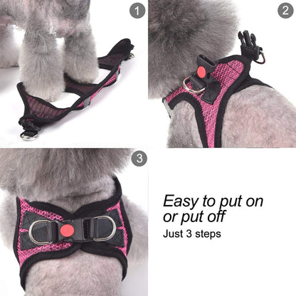 Breathable Puppy Cat Dog Vest Harnesses For Small Medium Dogs