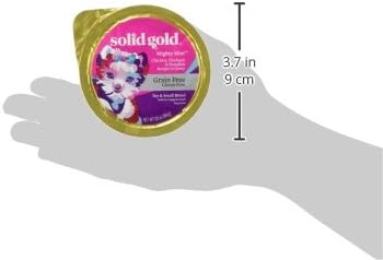 Solid Gold Wet Dog Food for Small Dogs - Grain Free Small Dog Food Wet Recipe w/Chicken, Superfoods & Vitamins for Gut Health & Immune Support - for Puppies, Adult & Senior Breeds - 12ct 3.5oz Cups