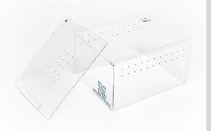 Acrylic Terrarium – Magnetic Mini & Nano Enclosures for Reptiles, Amphibians, Invertebrates, Tarantulas, Scorpions, Frogs, Geckos & Exotic Pets (5 x 4 x 3 inches, 0.26 Gallon)