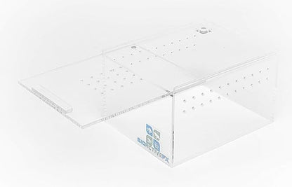 Acrylic Terrarium – Magnetic Mini & Nano Enclosures for Reptiles, Amphibians, Invertebrates, Tarantulas, Scorpions, Frogs, Geckos & Exotic Pets (5 x 4 x 3 inches, 0.26 Gallon)
