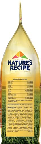 Nature′s Recipe Grain Free Chicken, Sweet Potato & Pumpkin Recipe Dry Dog Food, 4 lb. Bag