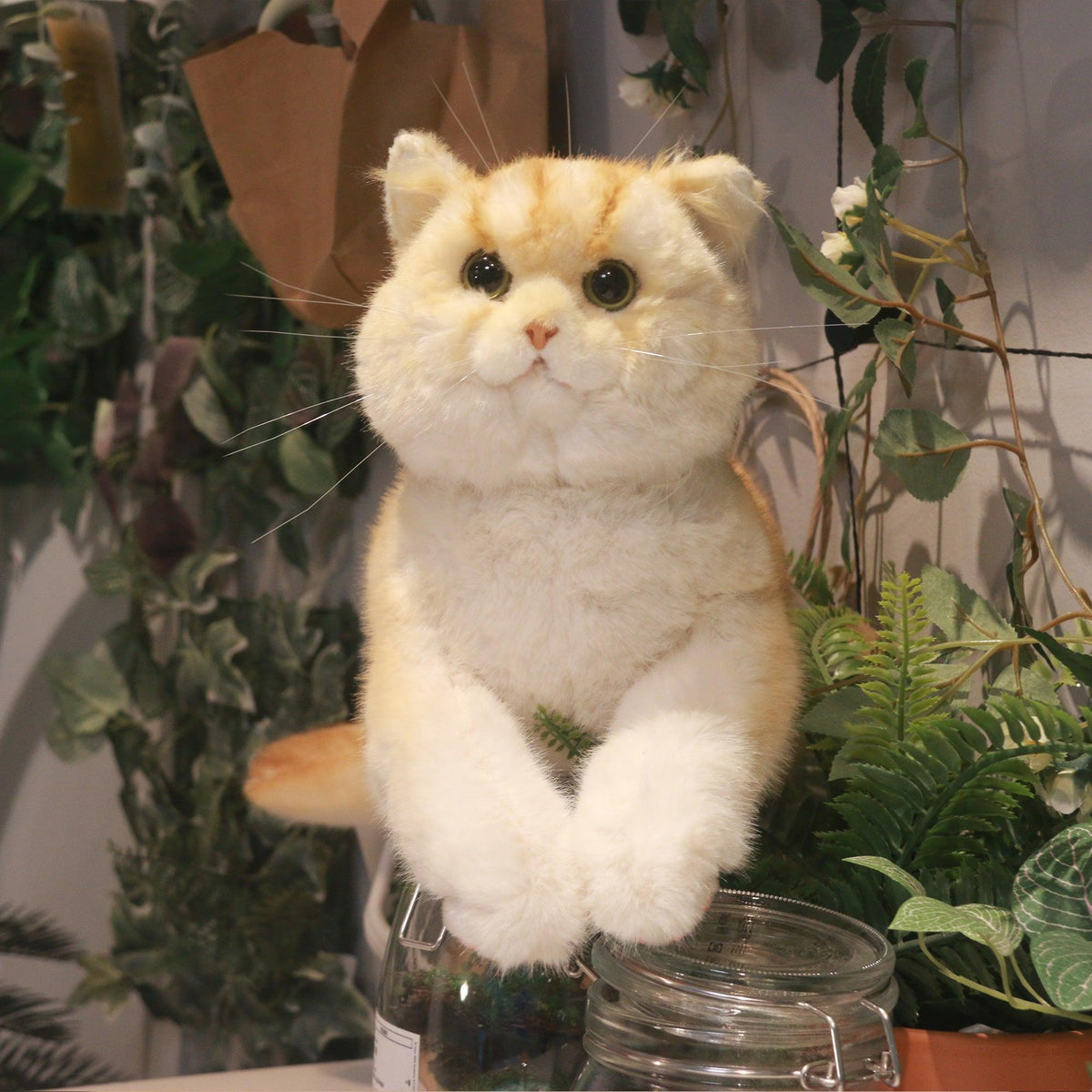 Golden Brtitish Short Hair Cat Plush – Weighted Emotional Support Toy Gift
