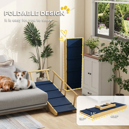 Dog Ramp With Removable Guardrails
