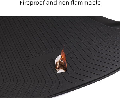 Yakitoko All Weather Cargo Liners for 2018-2024 Chevrolet Equinox and GMC Terrain Standard Cargo Mats Trunk Mat TPE Black