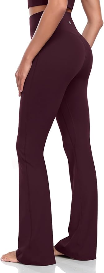 HeyNuts Harmony Flare Leggings 29"/30.5"/32.5"/34.5", High Waisted Tummy Control Wide Leg Bootcut Yoga Pants Lounge Soft