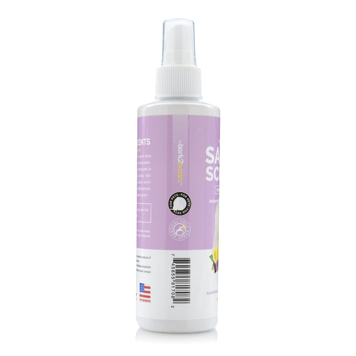 Bark2Basics Salon Scents Pet Grooming Cologne - 8 oz, Natural Professional Perfume for Dogs and Cats, Long Lasting, Deodorizing, Made in The USA (Sweet Italian Lemon)