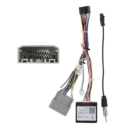16pin Car Stereo Radio Power Retrofit Wiring Harness Adapter fits for Jeep Wrangler Cherokee Compass Grand Patriot Dodge Caliber Voyager Chrysler Sebring