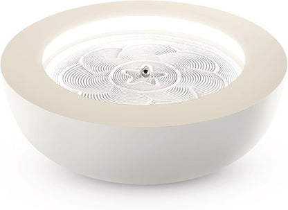 Homedics Drift Sandscape, Perpetual Motion Machine, Zen Garden, Meditation Accessories, Decorative Sandscape, Bluetooth, iOS, Android 16 Inch (Medium), Cream
