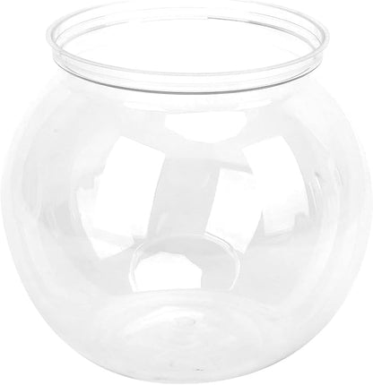 Mini Fish Tank, Transparent Plastic Betta Fish Bowl, Large Size, for Home Desk Bookshelf Decor