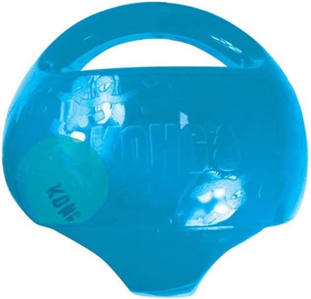 KONG Jumbler Ball - Interactive Toy for Dog & Puppy Playtime - Fetch Toy with Tennis Ball - Dog Supplies for Engaging Play - for Medium/Large Dogs - Assorted Colors