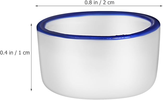 SUPVOX 12pcs Small Ceramic Water Basins and Spiders, Reptile Feeding Bowls for Terrarium, Sturdy Ceramic Food and Drinking Containers for Crawling Pets