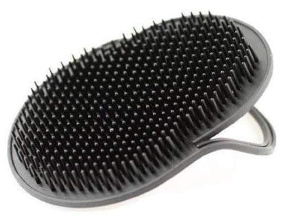 G.B.S Pocket Palm Brush Portable Comb Massager for Pet Hairs, Black, Pack of 2
