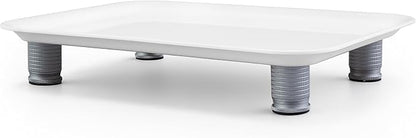 Marsui Ant Proof Pet Food Tray, Waterless Raised Cat Dog Bowl Stand with Adjustable Legs, No-Fill Physical Barrier for Indoor Feeding Station, Kitchen Sweets and Trash Area(43mm-75mm,White)