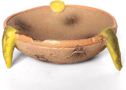Food/Water Dish for Reptiles, Amphibians and Other Little Critters Water/Food Bowl, Made from Premium Resinl, Reptile Feeding Bowls for Bearded Dragon Lizard,Hermit Crab,Gecko,Tortoise,Frog