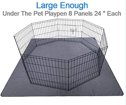 2PCS Dog Pee Pads 72"x72" Washable,Waterproof,Non Slip Whelping Pad for Puppy Playpen