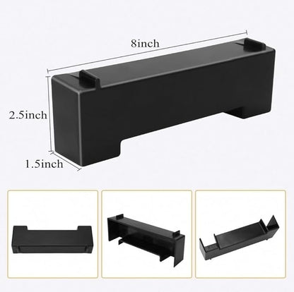 CPLIKE Shrimp Cave Aquarium Tunnel, Aquarium Decor Habitat Decoration, Black Plastic, Modern, Corydora Catfish, Kuhli Loach, Clown Cory Shrimp, Fish, 0.5"D x 2.5"W x 1.5"H