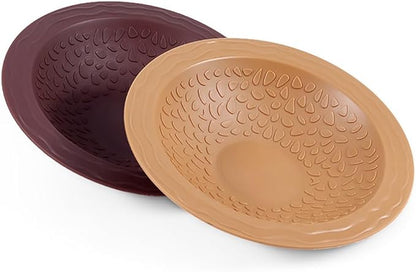 Turtle Bathing Pool Small for Reptiles & Amphibians - Resin Water Dish & Feeding Bowl with Gentle Slope - Safe for Turtles, Lizards, Frogs, Snakes (Yellow)