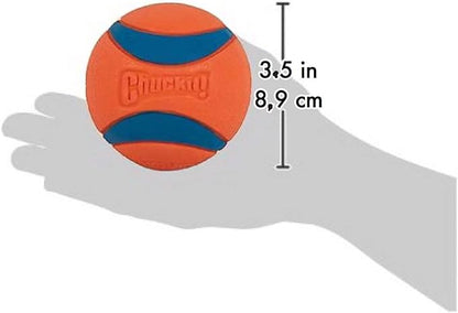 Chuckit! Ultra Ball Dog Toy - Size XL - For Dogs 100+ lbs - Made from Durable Rubber - Super Bouncy - Floats in Water - 3.5-inch Diameter - Pack of 1
