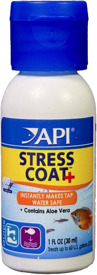API STRESS COAT Aquarium Water Conditioner 1-Ounce Bottle