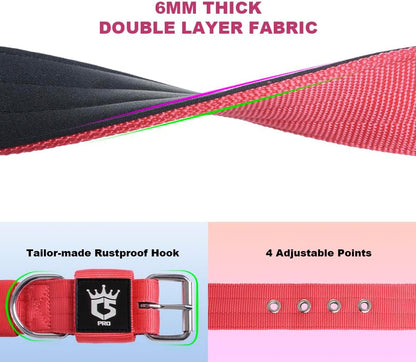 TSPRO Tactical Dog Collar 1.5 Inch Wide Thick Dog Collars with Heavy Duty Metal Buckle, Durable, Strong, Adjustable for Medium to Large Dogs (Yellow M)