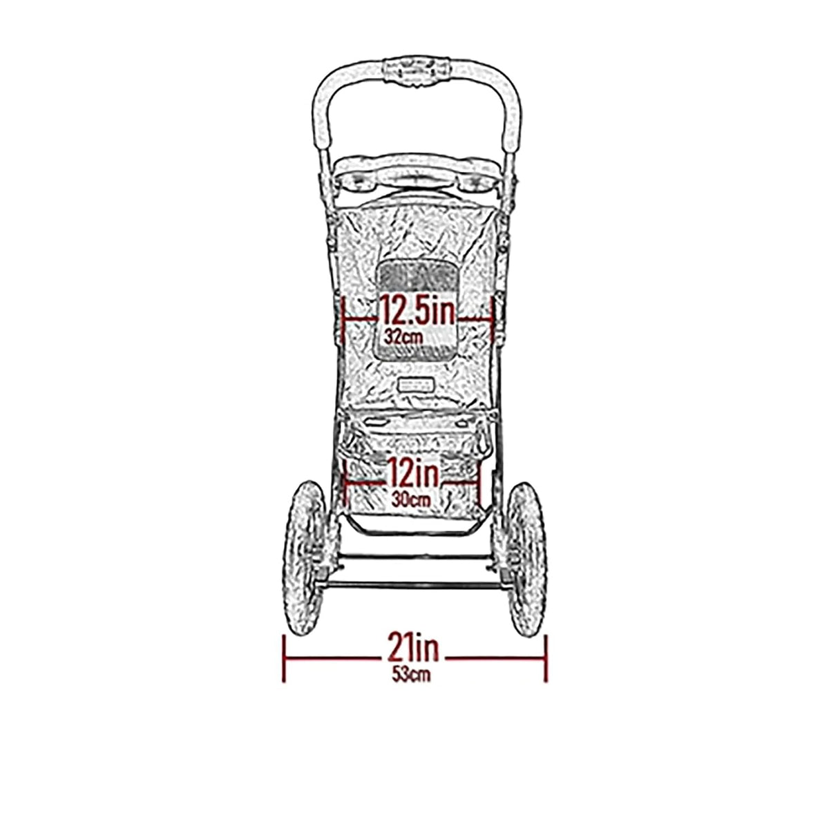 Pet Gear No-Zip Jogger Pet Stroller for Cats/Dogs, Zipperless Entry, Airless Tires, Easy One-Hand Fold, Cup Holder + Storage Basket, Navy
