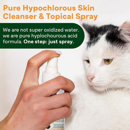 Sting-Free Wound & Skin Care Spray for Dogs, Cats & Pets | Vet-Grade Repair Mist for Cuts, Hot Spots, Rashes, Burns & Itch Relief | Non-Toxic, No Alcohol, Lick-Safe, No Residue (4 fl oz)