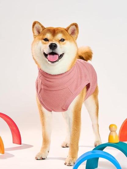 Haloumoning Fleece Dog Sweater Turtleneck Pullover Sweatshirt Pet Winter Warm Clothes