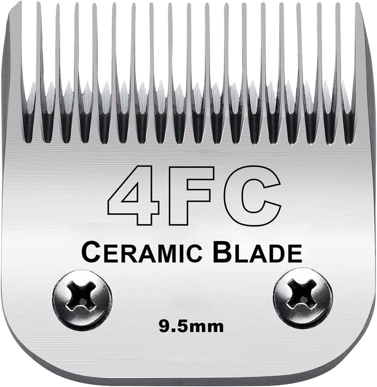Audoc 4FC Blade Detachable Pet Clipper Replacement Blades, Ceramic and Stainless Steel, Compatible with Andis, Oster, and Wahl Clippers