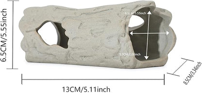 ALEGI Aquarium Rock Smooth Cave Decor for Shrimp Cichlid Hiding Breeding Betta Tunnel Decorations