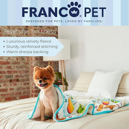 Care Bears Waterproof Dog Bed Cover, Large 30x40 Pet Blanket for Furniture Bed Couch Sofa, (Officially Licensed) by Franco
