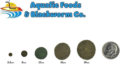 Aquatic Foods Inc. 12mm - 1/2" Spirulina, Algae, & Veggie Sinking Wafers for All Bottom Feeding Fish, Plecos, Catfish, Shrimp, Snails, Crabs. All Tropical Fish. - WL…1-lb Foil Pouch Bag