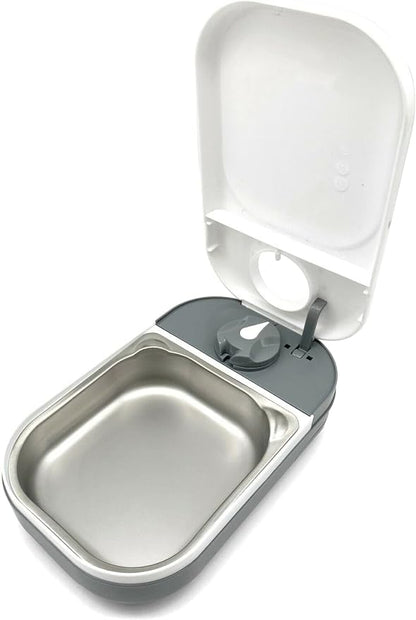 Closer Pets C100 One Meal Automatic Pet Feeder for Cats and Small Dogs with Stainless Steel Bowl Insert