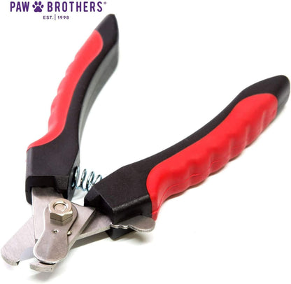 Ryan's Pet Supplies Paw Brothers Nail Clipper for Dogs and Cats, Pet Nail Clippers, Safe Grooming Tool, Professional Grade for Groomers, Stainless Steel Blades, Safety Guard, Small, 5 Inches