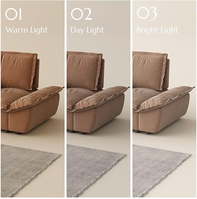 POVISON Oversized Modular Sectional Sailboat Sofa for Living Room with Adjustable Backrest Modern Sectional Couches Loveseat Large Deep Sofa 2 Seats with 2 Ottomans Comfy Cloud Couch for House Office