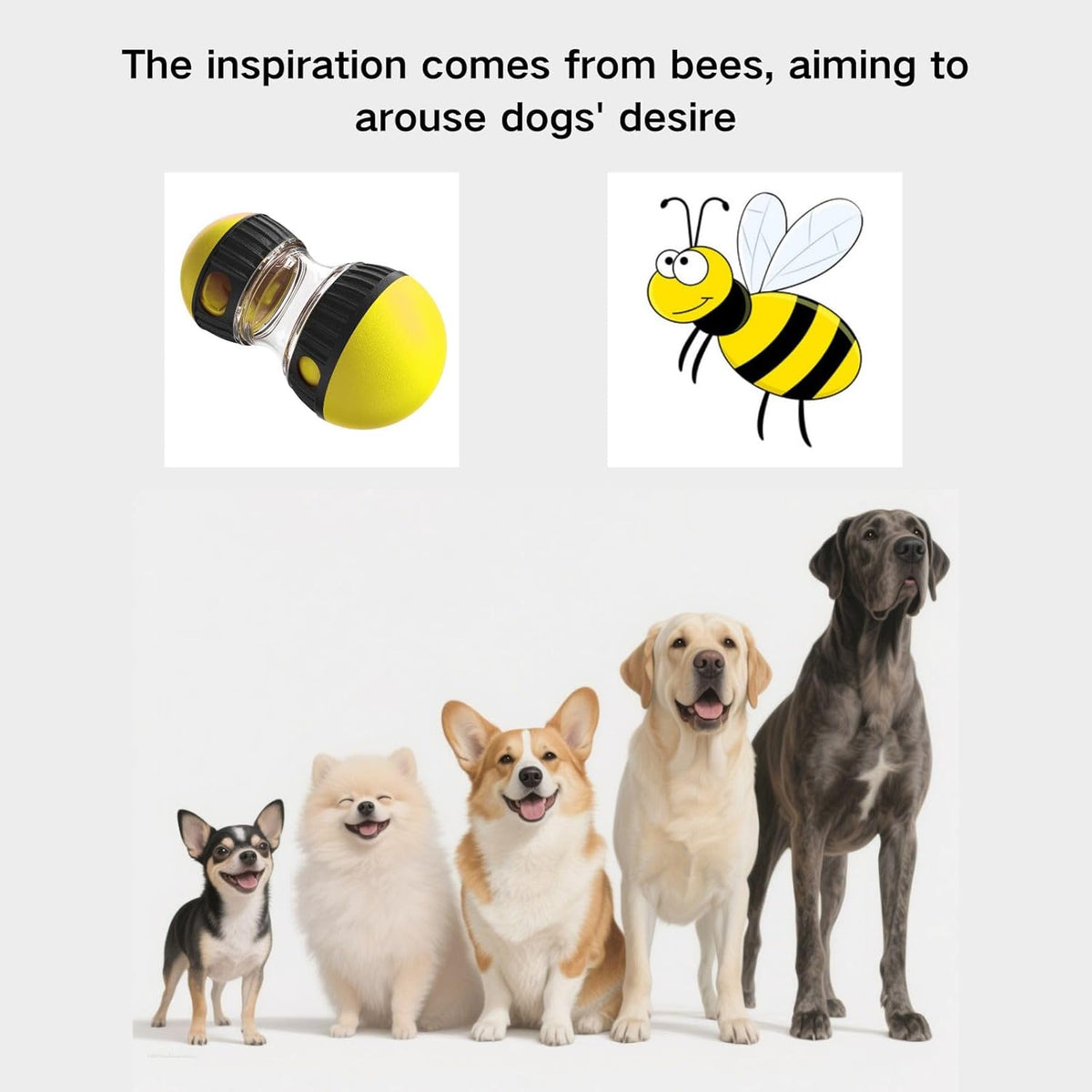 Dog Interactive Toys Dogs Puzzles Feeder Adjustable Food Dispensing Treat Dispenser Slow Feeding for IQ/Physical Training and Brain Stimulation Large Medium Small Dog