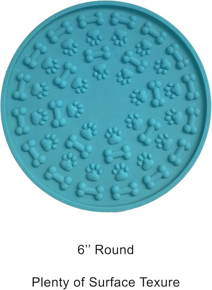 Jalousie Dog Puzzle Balls Cat Treat Dispensing Balls Non-Toxic Natural Rubber Pup Chew Toys for Puppy Pet Dog Teething Puzzle Playing Treat Dispenser Rope (3 Lick Mat + 1 Treat Ball)