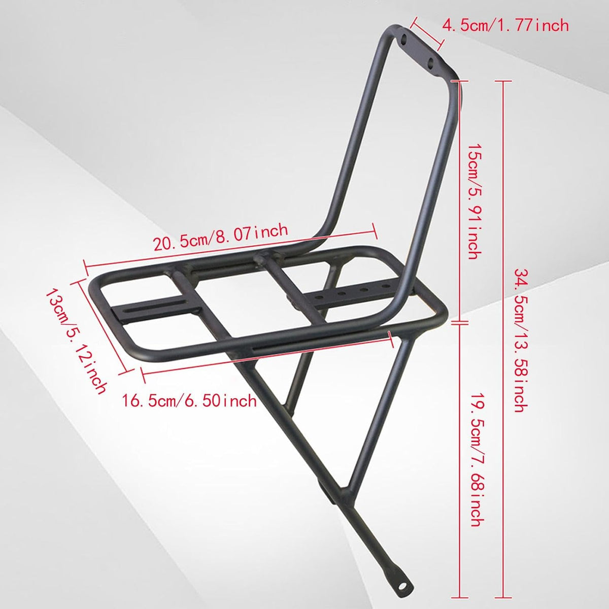 Basket Black Front Sturdy Construction Aluminum Alloy Large Capacity Accessories Cargo Container for Pet Transport