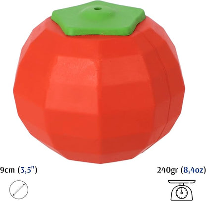 Dingo Toy for Dog, Durable TPR Rubber for chewers, Fetch Toy for Play, Boomerang 9.1", 17395 (Tomato)