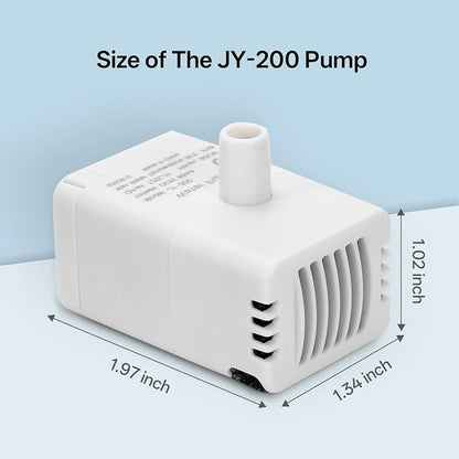 Ceramic Cat Water Fountain Ultra-Quiet Pump -2.2L/78oz Ceramic Cat Fountain, Automatic Ceramic Water Fountain for Cats, Pet Water Fountain (White)