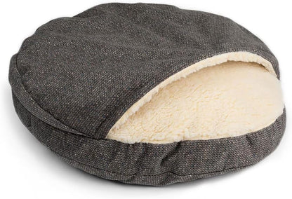 Snoozer Luxury Microsuede Cozy Cave Pet Bed, Show Dog Collection, Small, Merlin Pewter