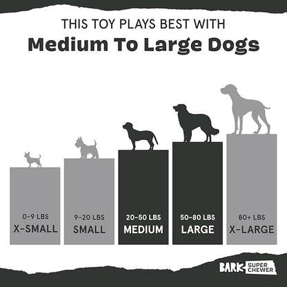 Barkbox Habanero Pupper Dog Toy for Medium Dogs Built for Aggressive Chewers, Who Love Tugging, Tossing and Thrashing Fun
