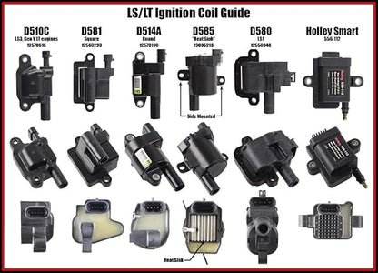 Michigan Motorsports LS Ignition Coil Harness Pair | Fits GM 4.8L 5.3L 6.0L 6.2L 7.0L 8.1L LQ4 LQ9 LS2 LS3 LS7 LSX V8 Engines | Replaces 89017477, 2 Color-Coded Stock-Location Harnesses for Both Banks