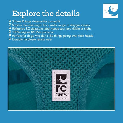 RC Pet Products Cirque Soft Walking Step-in Dog Harness, Pineapple Parade, X-Large
