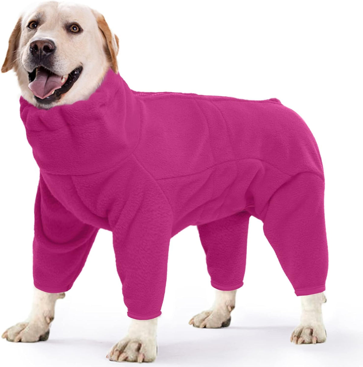 ROZKITCH Dog Jackets for Small Dogs, Pet Windproof Warm Cold Weather Jacket Vest Cozy Jumpsuit Apparel Outfit Clothes for Small Medium Large Dog Walking Hiking Sleep Pink S
