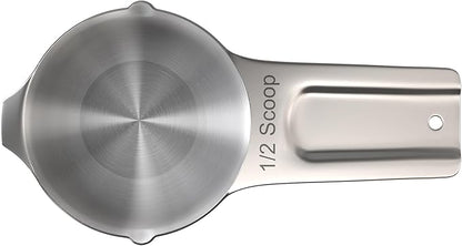 Color Up ½ Cup Pet Food Scoop – Stainless Steel Dog Food Scoop Cup (8 Tbsp) – Rust-Resistant, Heavy-Duty Measuring Scoop for Dogs, Cats, Birds & Rabbits – Perfect for Dry Food & Treats