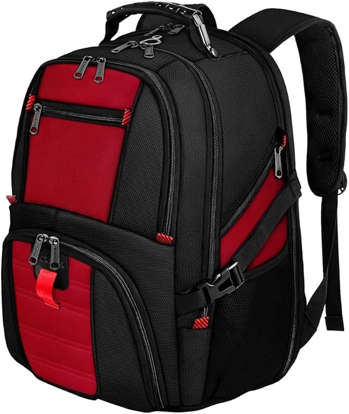 YOREPEK Large Backpack for Men, Extra Large Laptop Backpacks for Men Women, Water Resistant Travel Backpack Airline Approved Business Work Bag Fits 17 Inch Computer, Black